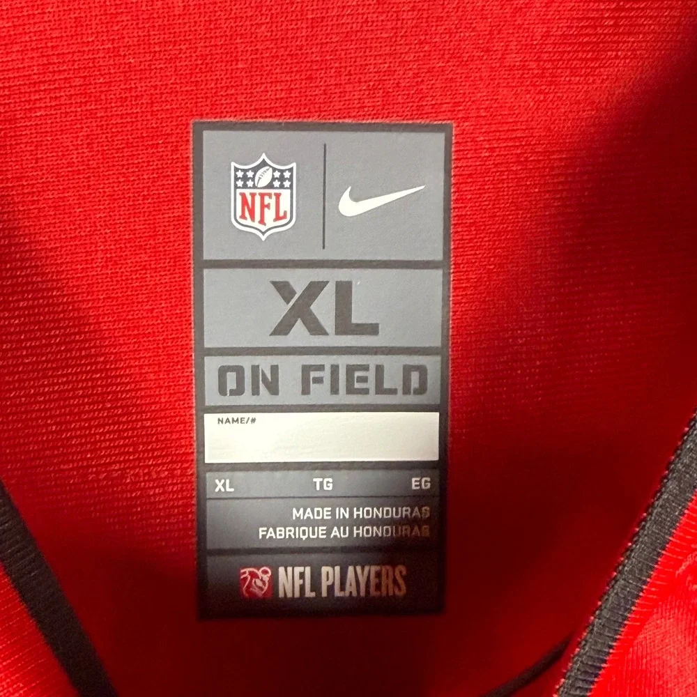 Nike Tampa Bay Buccaneers Antonio Brown 81 NFL Jersey Red Mens XL On Field